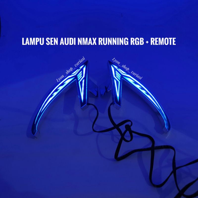 Lampu Sen Led Alis Audi Nmax RGB Running Plus Remote