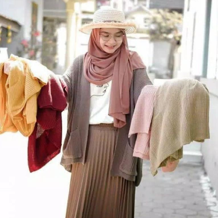 {H-ISY} {✔} Cardigan rajut oversize [LEBIH TEBAL] cardigan rajut XXL | Cardigan rajut jumbo //premiu