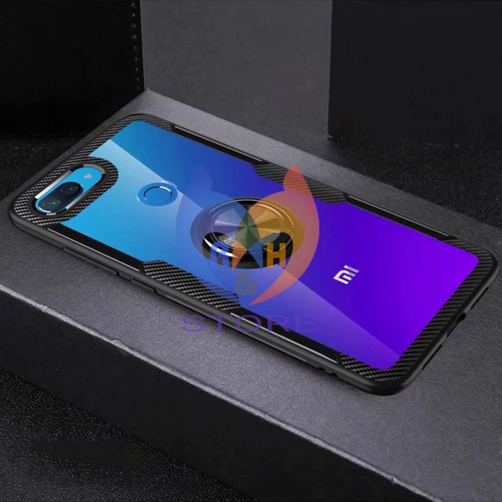 Case Xiaomi Mi 8 Lite Mi 9T Mi 9T Pro Mi 10 Mi 10 Pro Mi Note 10 Mi Note 10 Pro Invisible Ring Trans