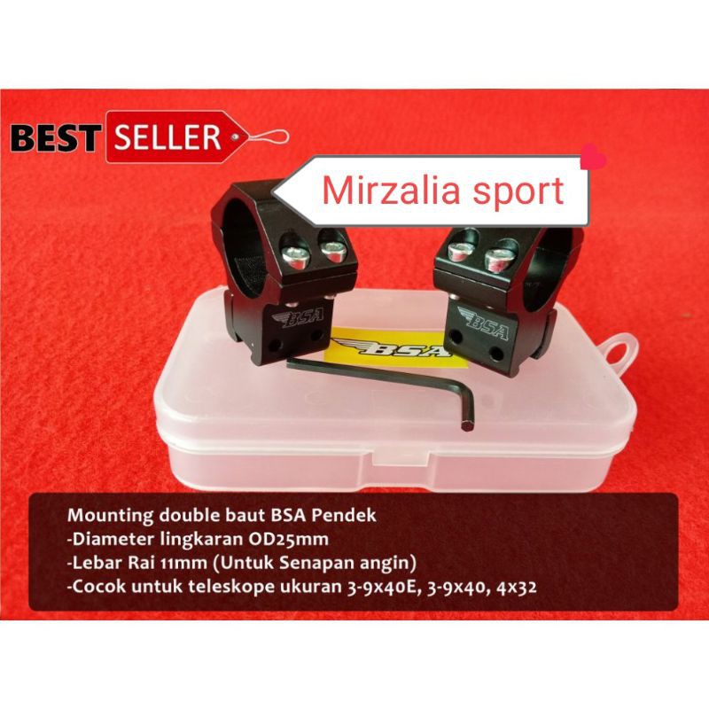 Monting Double Baut - Mounting Teleskope - Mounting Scope - Mounting Double Baut