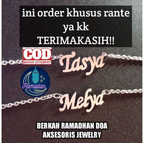 Kalung nama anak terbaik di dunia silver