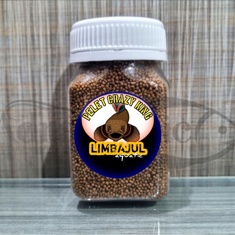Premium PELET CRAZY KING 10gr-2mm-cocok semua jenis channa, LIMBAJUL AQUATIC