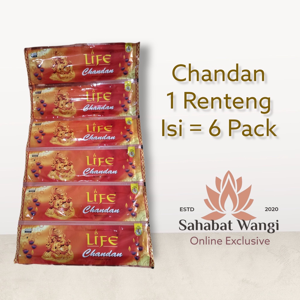 Hio Dupa India Darshan Chandan 1 Renteng ( 6 Pack)