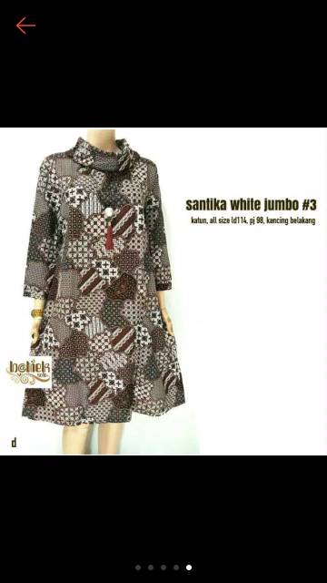 Santika white jumbo tunic