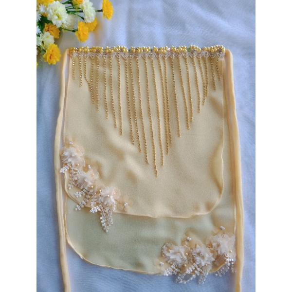 cadar pengantin set hijab