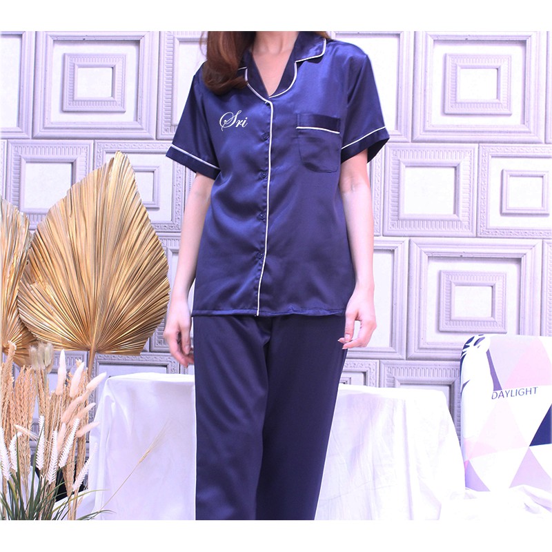 Zavyn Setelan Piyama Wanita Custom Nama