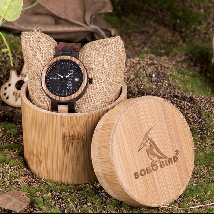  Jam  Tangan Kayu  Bobo Bird Couple  wooden watch Shopee 