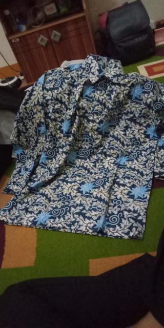 Size M L Xl Xxl Xxxl Bswart Batik Hrb026 Kenongo Hem Pendek Padi Pekalongan M L Xl Batik Pria Murahl