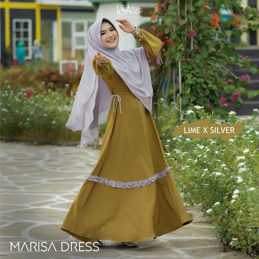 Gamis dewasa MARISA dress  only by Isa Hijab