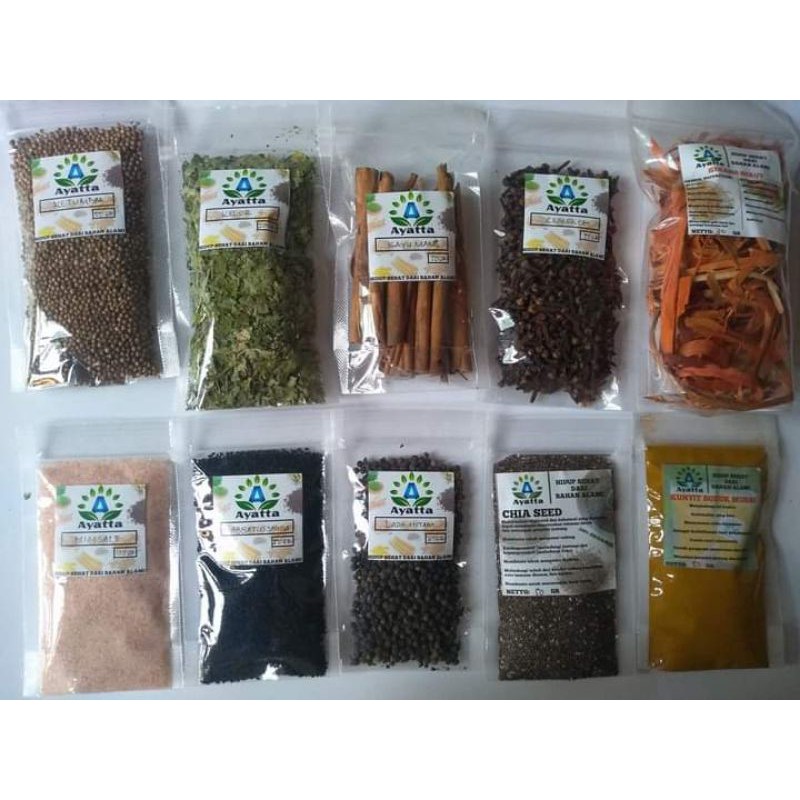 

Paket hemat rempah 70 ribu 10 pcs