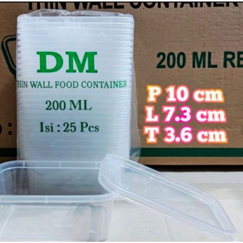 

Ukf5Pc6F4H (Kuliner.Kita) Cup 200Ml Kotak / Tempat Slime Box Rec Tpr Thinwall 200Ml