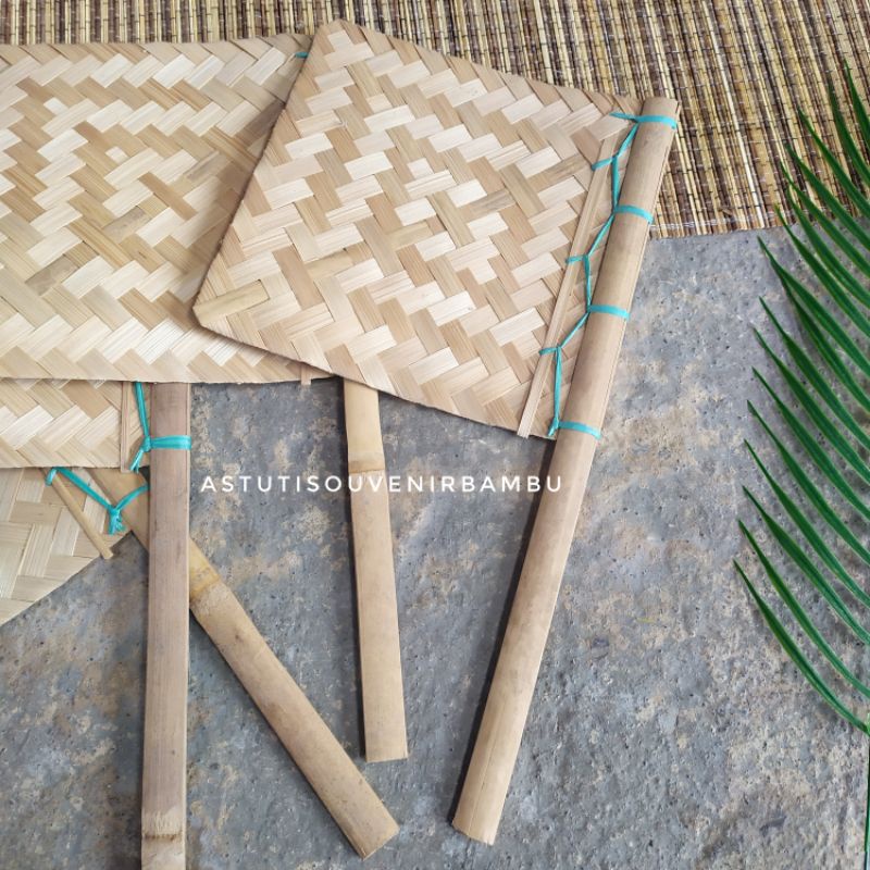 (K04) KIPAS SATE / kipas bambu / anyaman bambu / kipas murah / properti foto