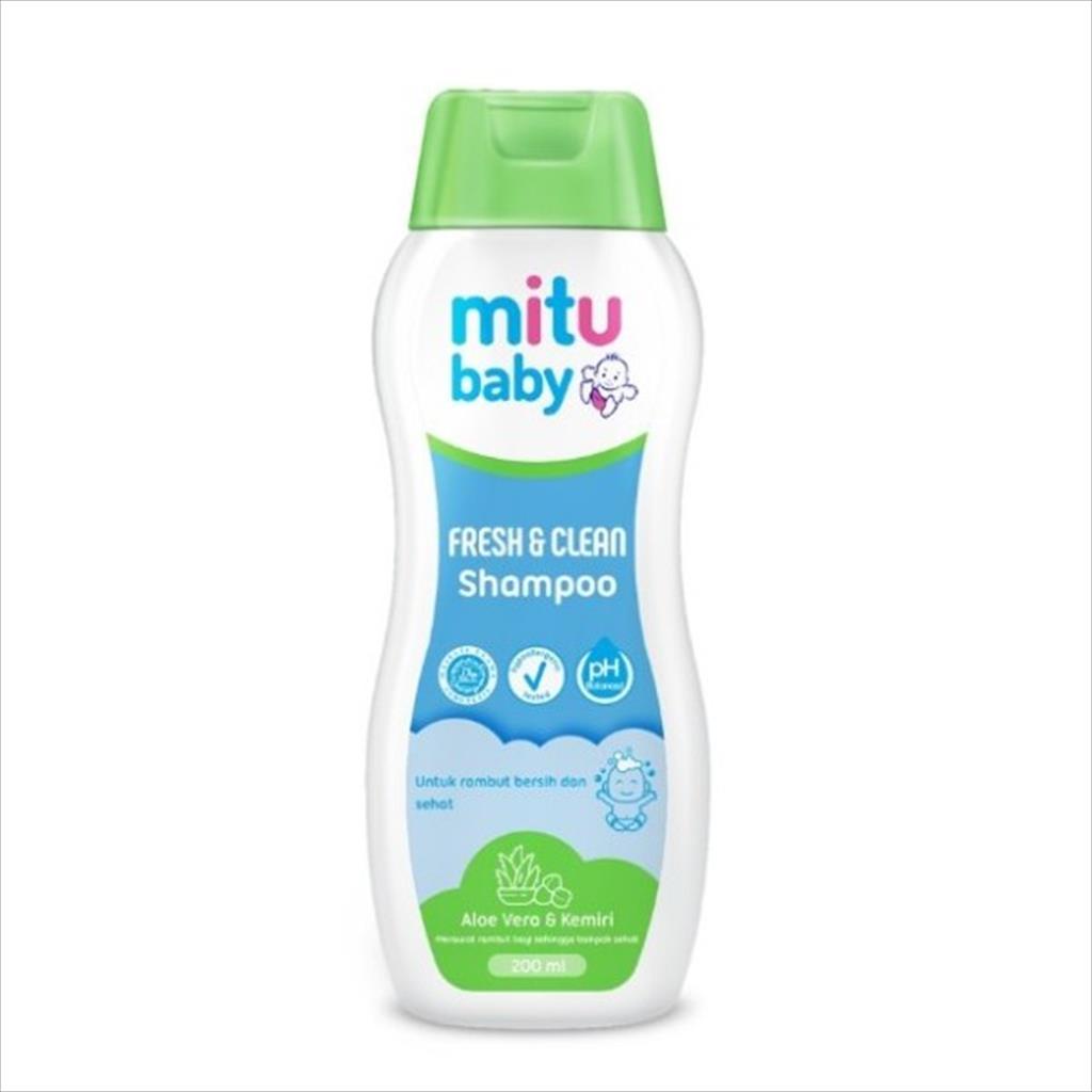 Mitu Baby Shampoo Natural  Botol 200ml / Mitu Shampoo 200ml