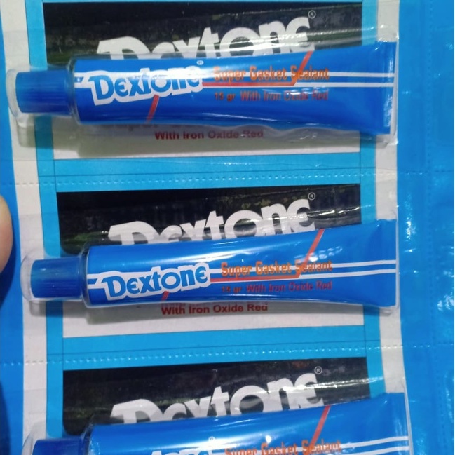 DEXTONE Lem Gasket Sealant Super Gasket Sealant With Iron Oxide Red Lem Gasket Biru (15 gram)