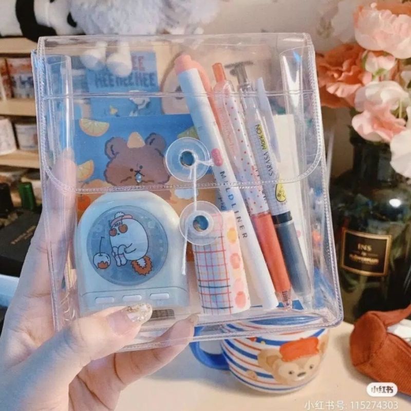 

Pouch Serbaguna / Pouch Transparan / Stationary Bag / Pouch Kosmetik