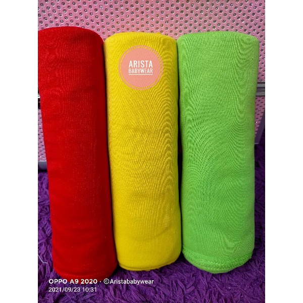 WARNA TERLENGKAP !! 3PCS Bedong bayi polos rainbow UK.JUMBO