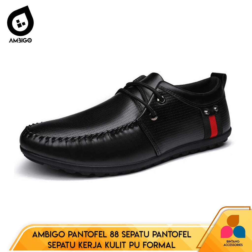 Sepatu Formal Pria Ambigo Pantofel 88 Sepatu Tali Import Terbaru Original Harga Murah Kualitas Bagus