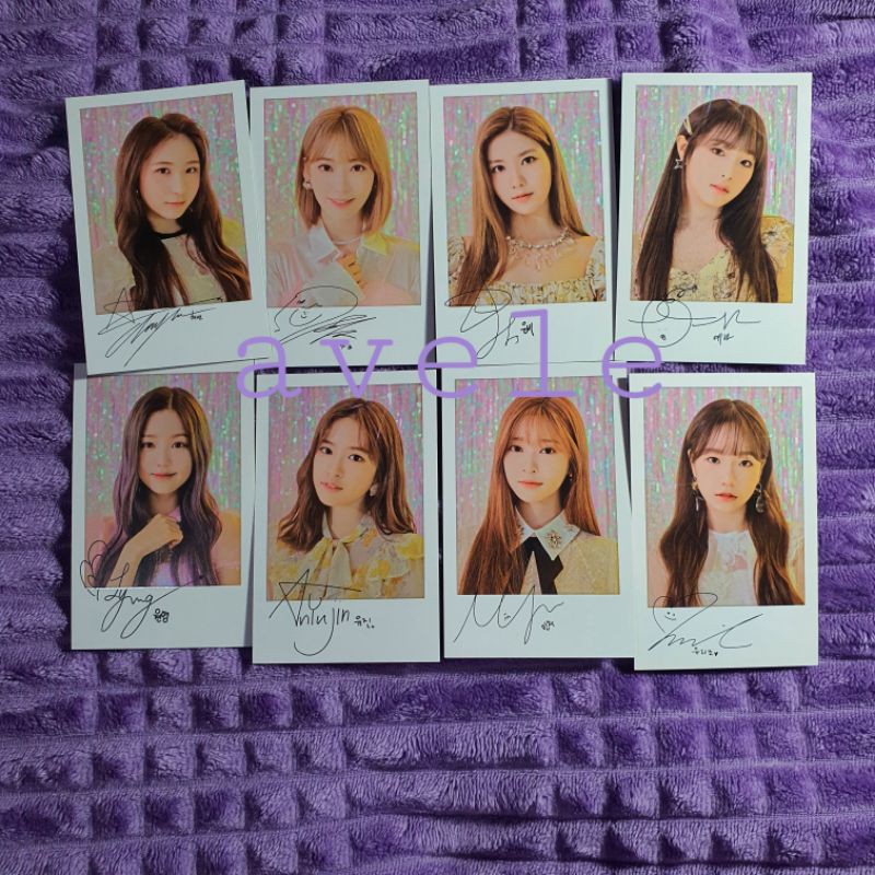Polaroid A ver Izone Iz*one EOM Eyes On Me Eunbi Sakura Chaeyeon Minju Yujin Wonyoung Yuri Yena