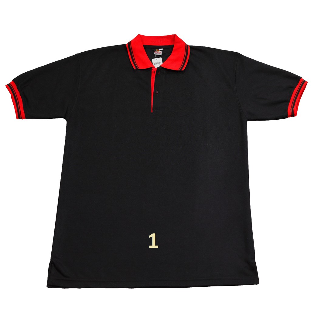  Kaos  Polo  Shirt Polos  Berkerah Murah Berkualitas Hitam S M 