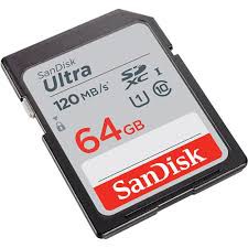 Sandisk Ultra SDHC 64GB UHS-I Card 140Mb/s Memory Card Kamera 64GB 120Mb/s