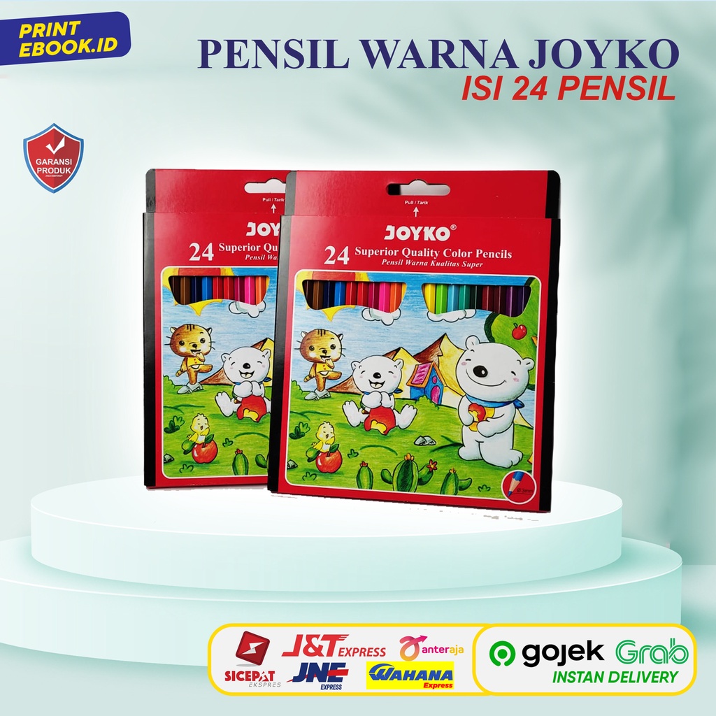 

[TERLARIS] PENSIL WARNA JOYKO ISI 24