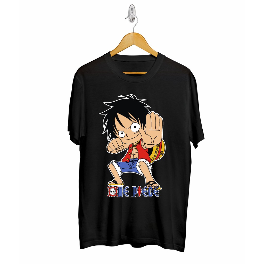 BAJU KAOS DISTRO PRIA TERBARU / KAOS ANIME / KAOS ONE PICE / KAOS LUTFY /KAOS CARTOON /