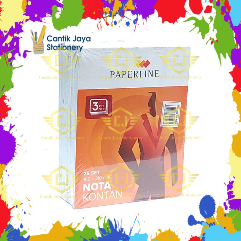

1 PAK / 10 Buku Nota PAPERLINE B3 3Ply Besar
