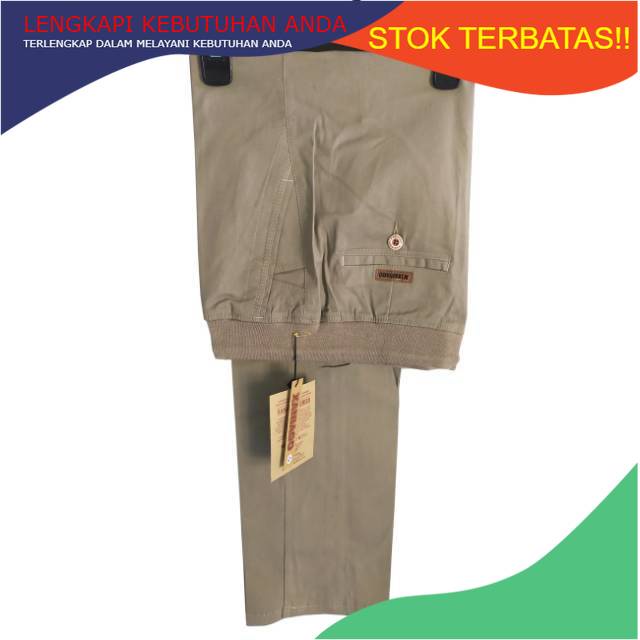 RAMADHAN BIG SALE GAJIAN / Celana chino panjang pria xaniago pinggang karet kolor rip combad celana 