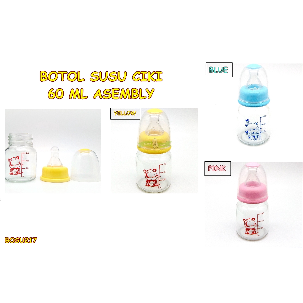 BOSU217 BOTOL SUSU CIKI ASSEMBLY 60 ML