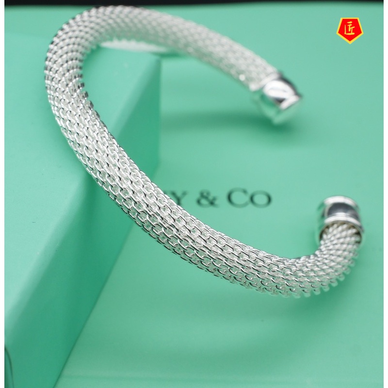 [Ready Stock]Creative Personality Silver Fashion Bracelet