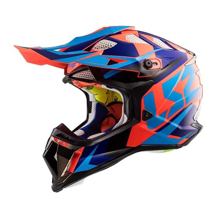 HELM LS2 MX470 SUBVERTER NIMBLE BLACK BLUE ORANGE