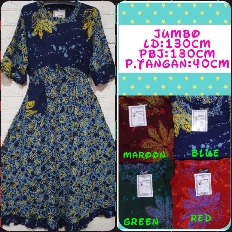 SAMMY GAMIS DASTER PANJANG BATIK PEKALONGAN KEKINIAN VIRAL TERLARIS BEST SELLER ADEM MURAH JUMBO