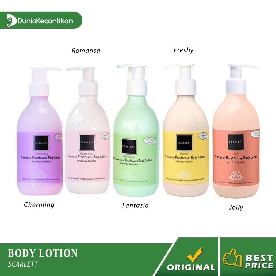 [ LOTION ] Scarlett Whitening Body Lotion Pemutih Badan Hand Body