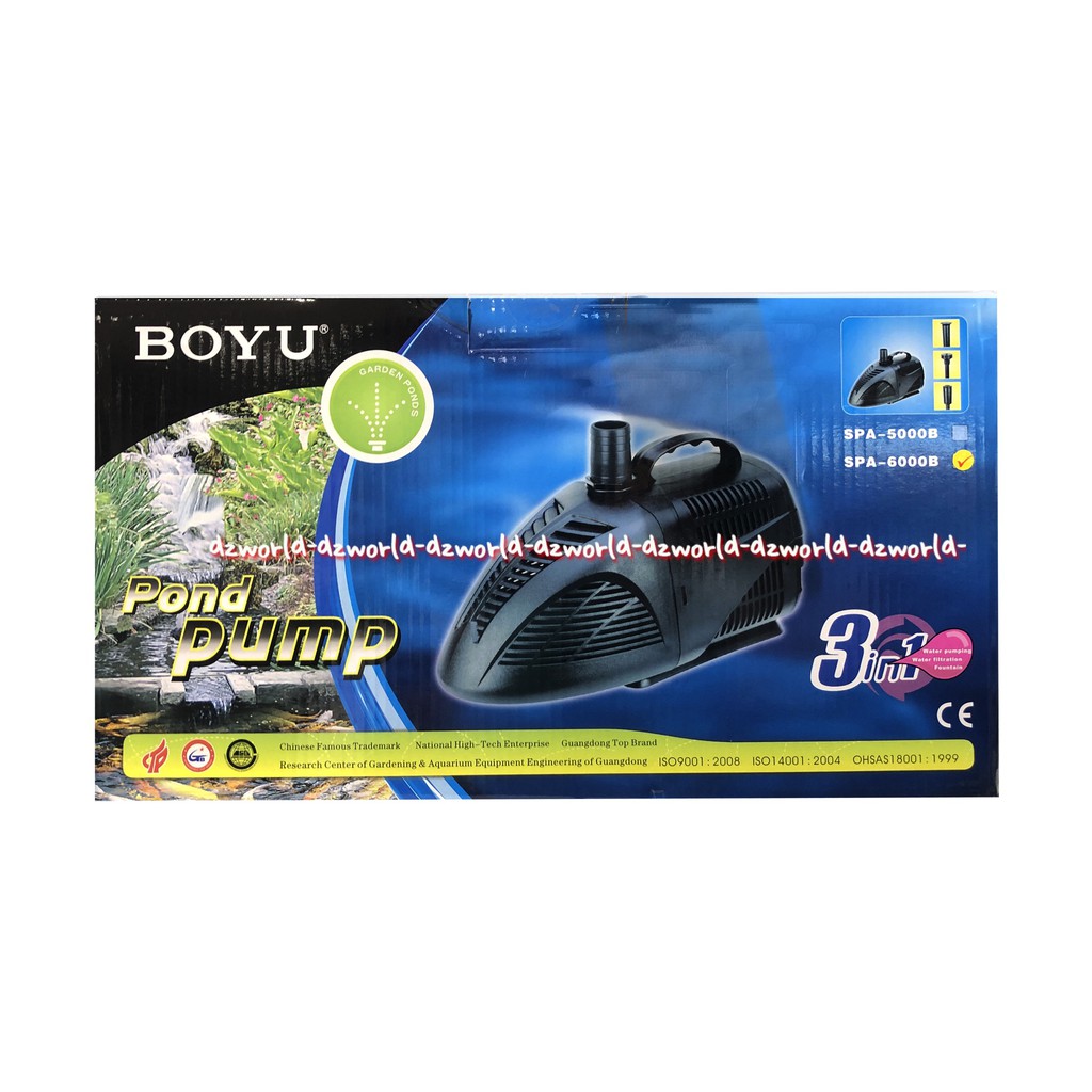 Boyu Pond Pump SPA-6000B 3IN1 Pompa Kolam Ikan Pompa Akuarium 6000 B