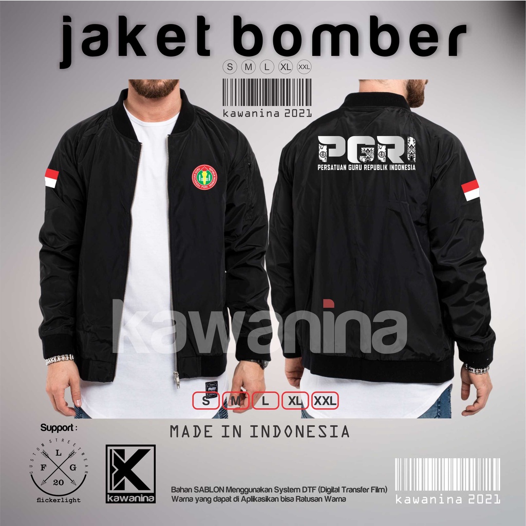 Jaket bomber PGRI / Jaket Guru / PGRI