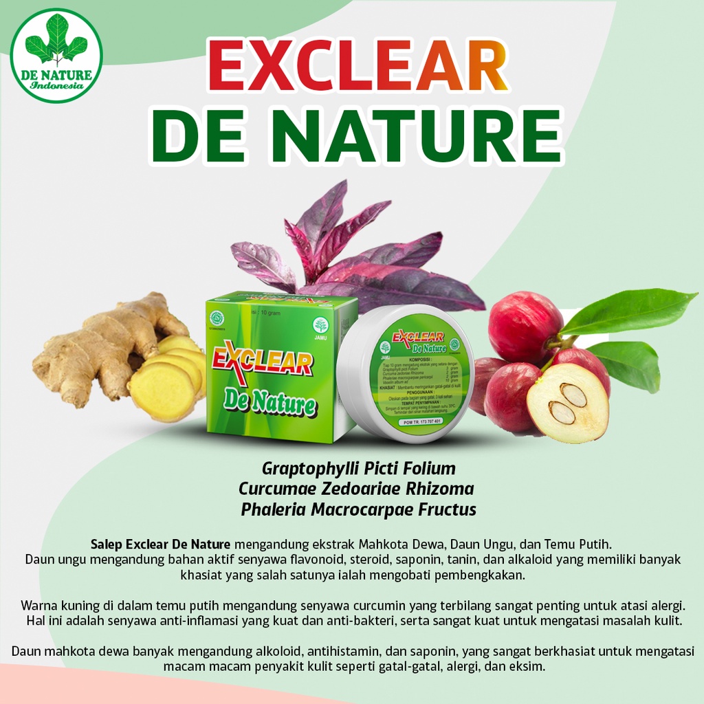 Obat Panu Paling Ampuh 100% Penghilang Aman untuk Anak dan Dewasa Salep Exclear De Nature Resmi BPOM