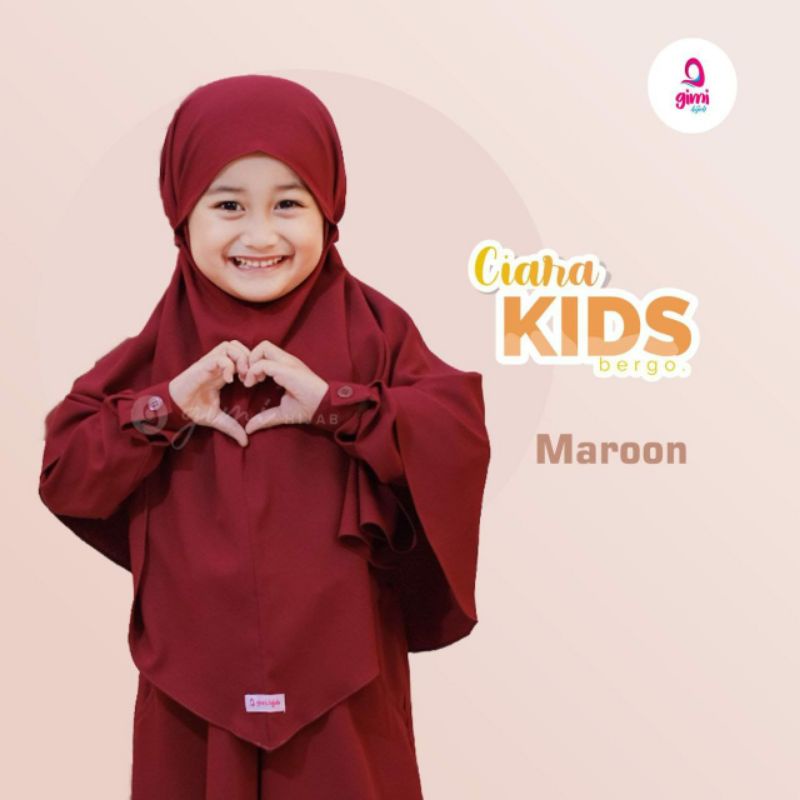 CIARA KIDS KURUDUNG HIJAB ANAK BAHAN ARABELLA CREPE