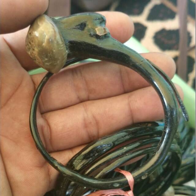 Gelang akar bahar hitam bonggol size kantoran