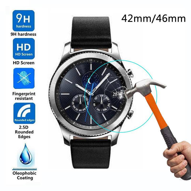 1-2 Pcs Pelindung Layar Tempered Glass 9H Untuk Samsung Galaxy Watch 4 Classic 42mm 46mm HD Tipis 4 40mm 44mm