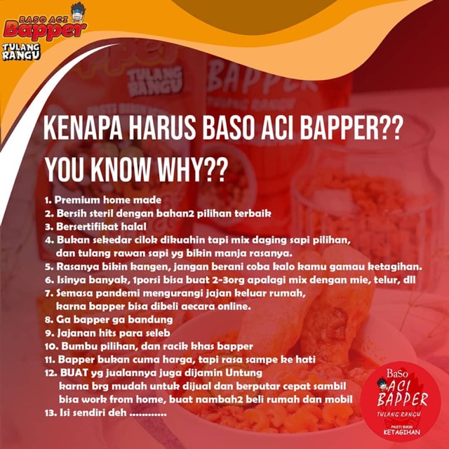 

Baso aci tulang rangu
