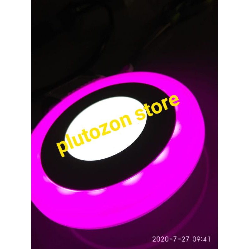 (16WATT) LAMPU DOWNLIGHT LED LAMPU PLAFON 2 WARNA LIST PINK