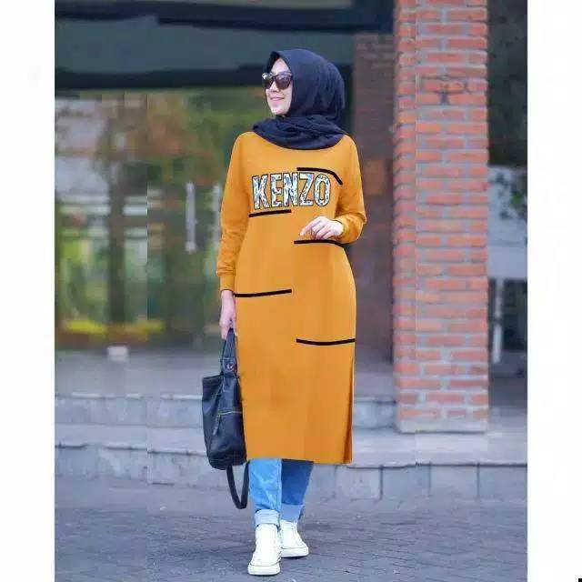 Tunik babyterry/long tunik babyterry halus .adem