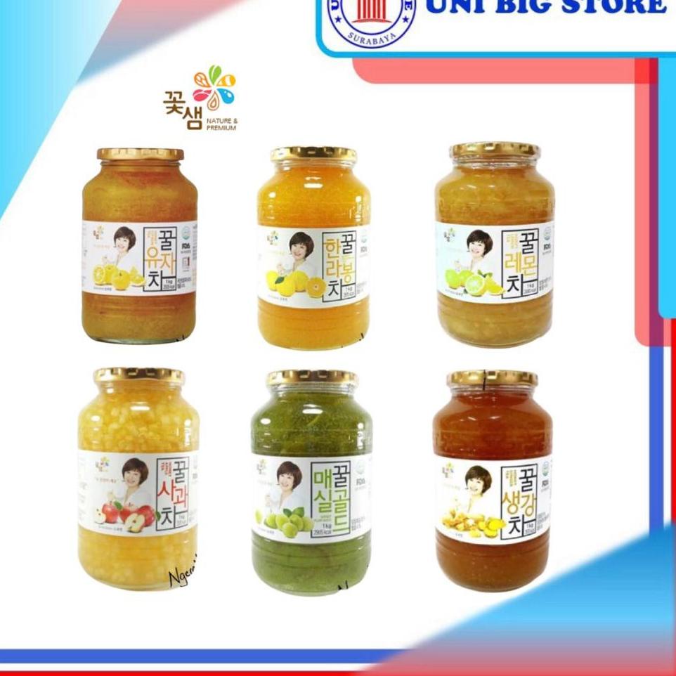 

Terbaru 6A9GQ KKOH SAEM Korean Honey Tea 1 kg Teh Madu Apple Citroen Hallabong Lemon Plum Ginger Seh