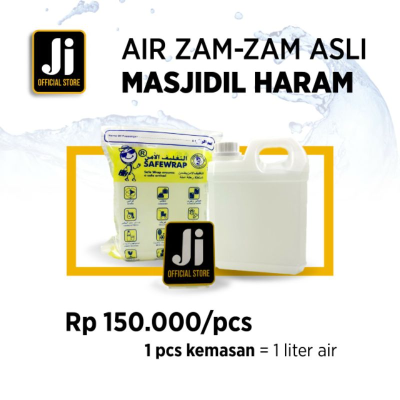 

1 LITER Zam Zam Asli / Oleh Oleh Haji Umrah / Ready Banyak