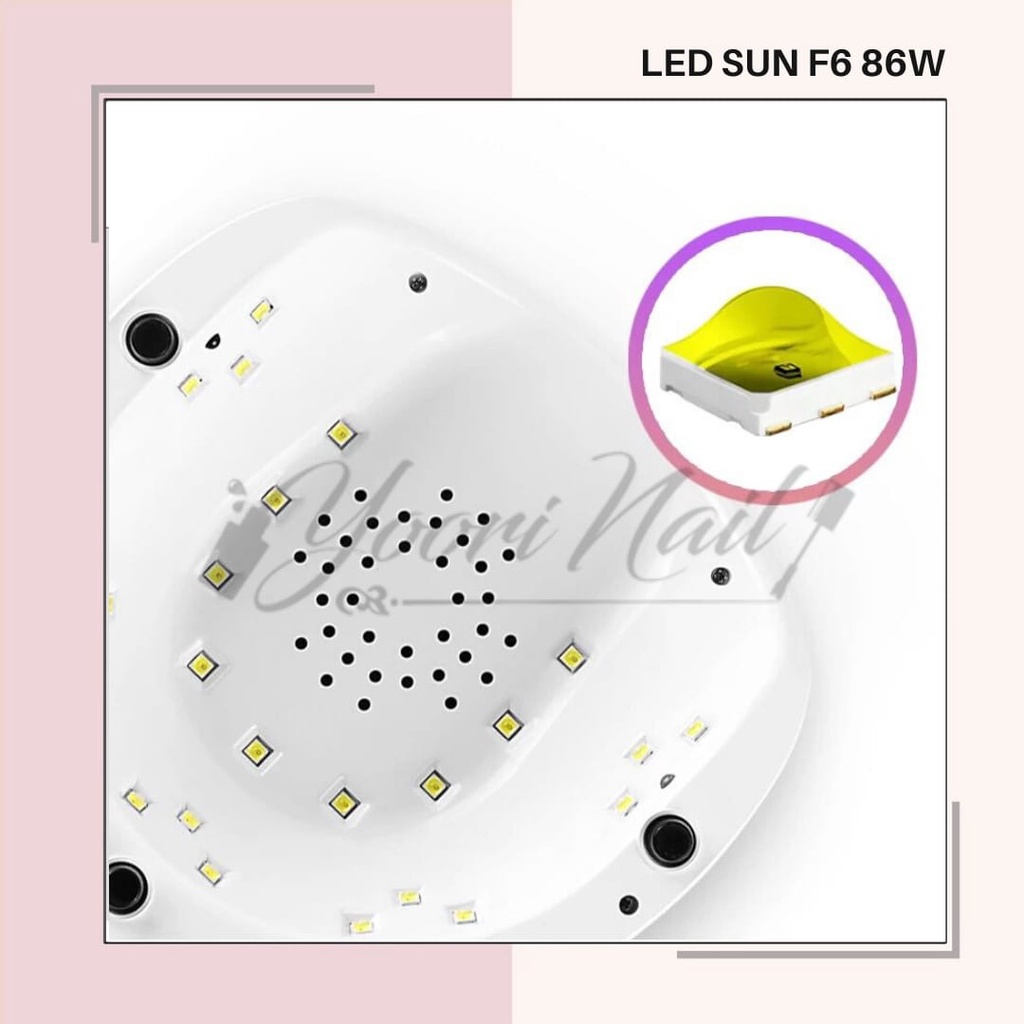 SUN LED F6 86W uv lamp nail dryer pengering kutek gel polish