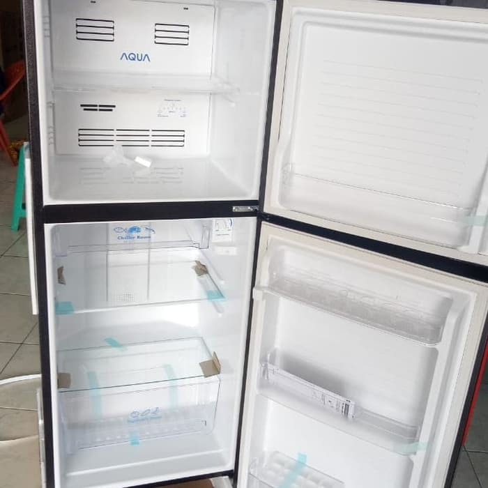 Kulkas 2 Pintu AQUA AQR-D251 AQR-DTM245CBP 185L Low Watt AQRD251 AQRDTM245CBP No Frost Sanyo