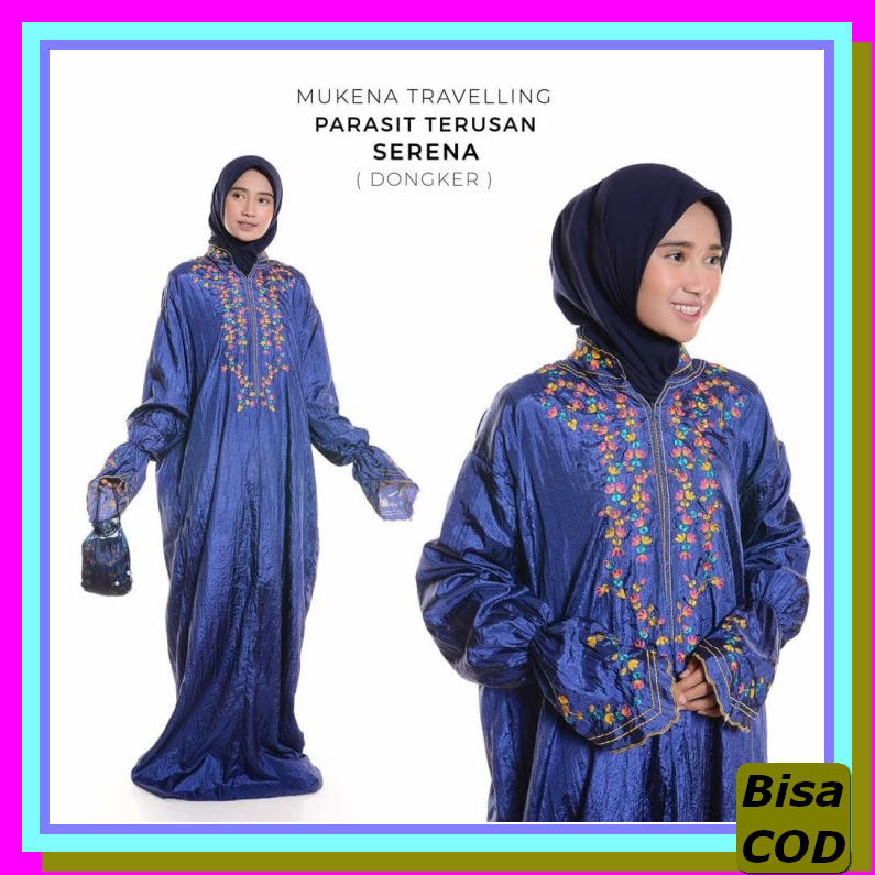 Mukena Wanita Dewasa Alat Sholat Traveling Rukuh Grosir Murah Cd2 TC482  Dewasa Travelling Parasit