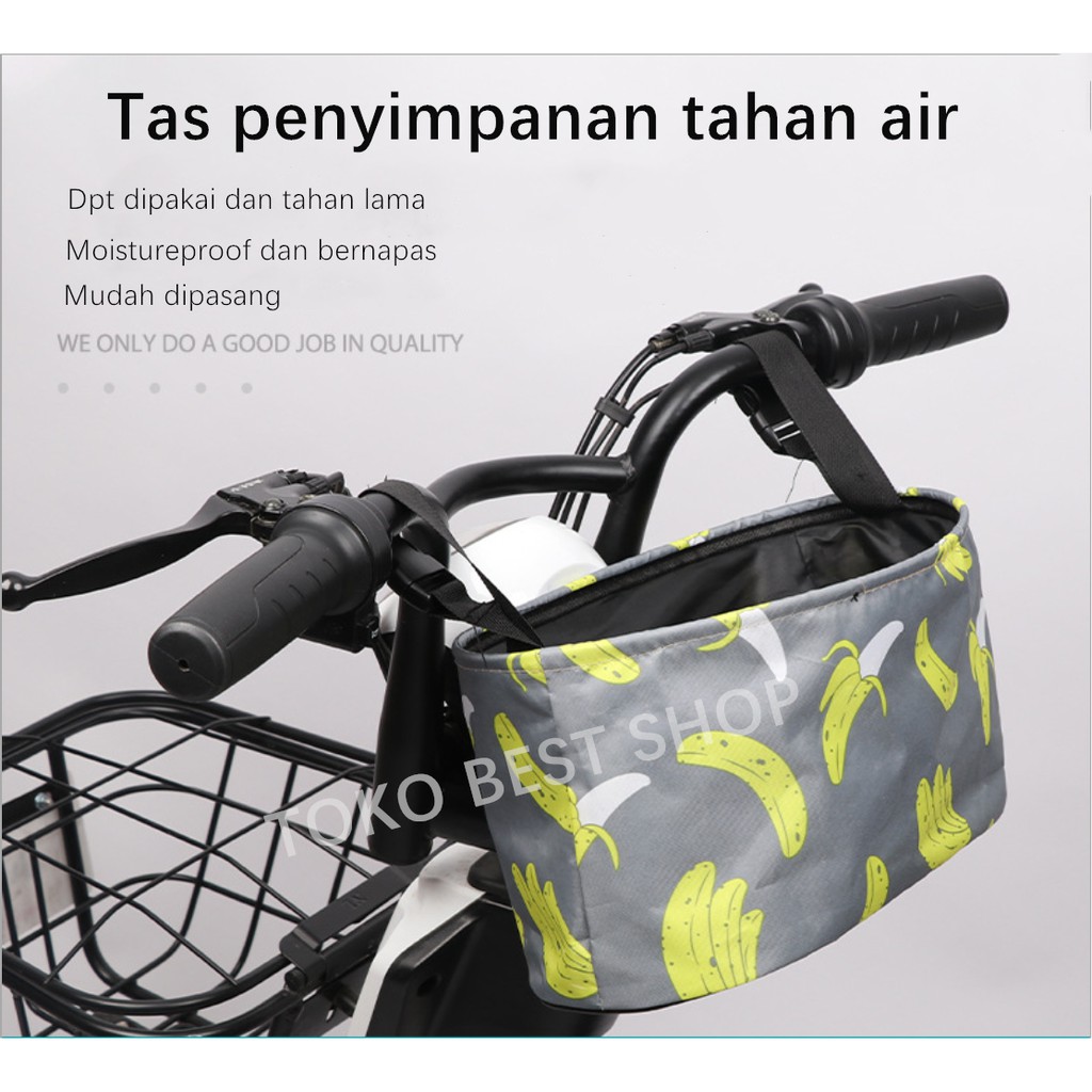 tas penyimpanan/saku kain  tas ponsel depan/keranjang penyimpanan depan/Tas gantung sepeda/motor/