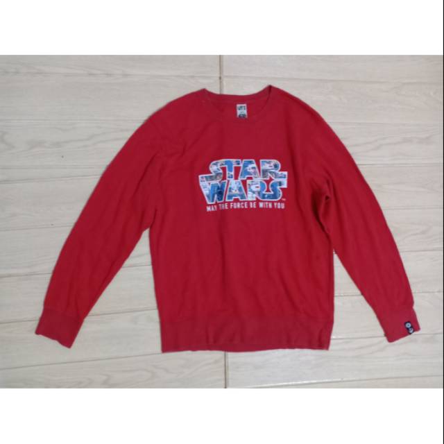 CREWNECK SECOND STARWARS (MERAH)