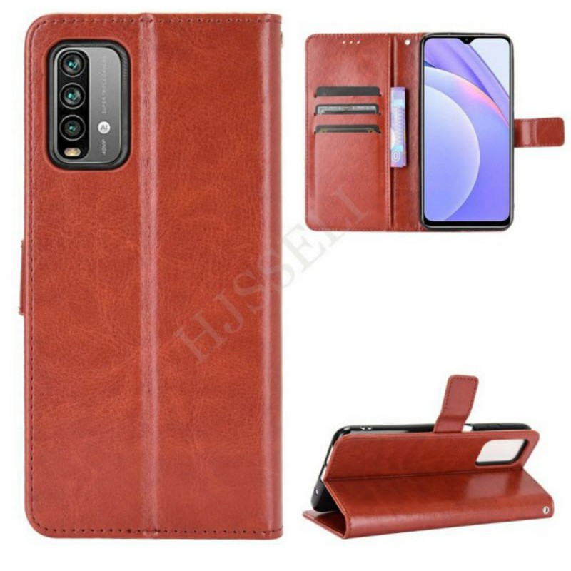 Xiaomi Redmi 9t / Redmi 9C Case Wallet Laether Cover Sarung Dompet